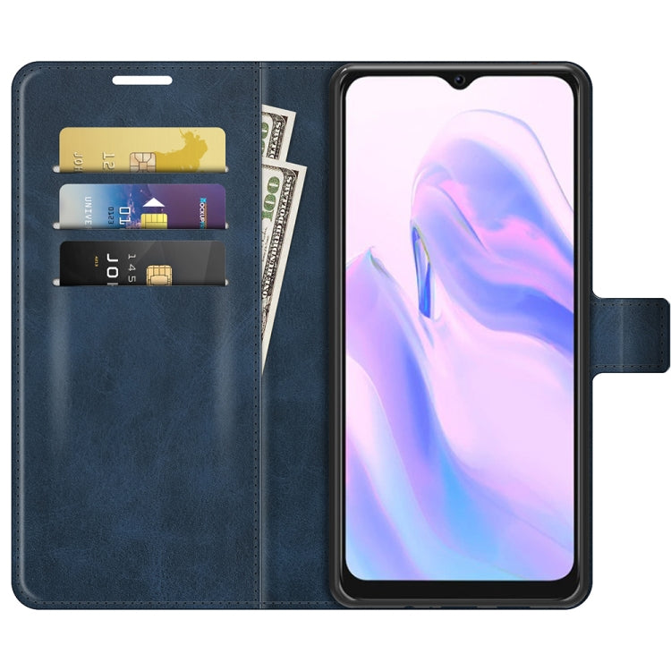 For Blackview A70 Retro Calf Pattern Buckle Horizontal Flip Leather Case with Holder & Card Slots & Wallet(Blue) - More Brand by PMC TechLife | Online Shopping South Africa | PMC TechLife | Buy Now Pay Later Mobicred