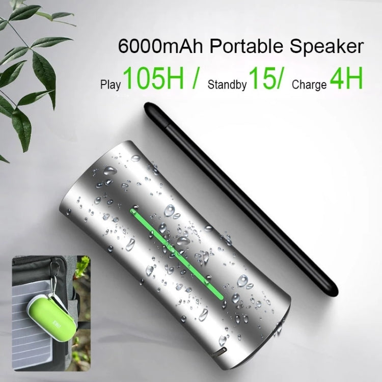 EWA A115 Portable Metal Bluetooth Speaker 105H Power Hifi Stereo Outdoor Subwoofer(Silver) - free shipping - PMC Jewellery - Order now!