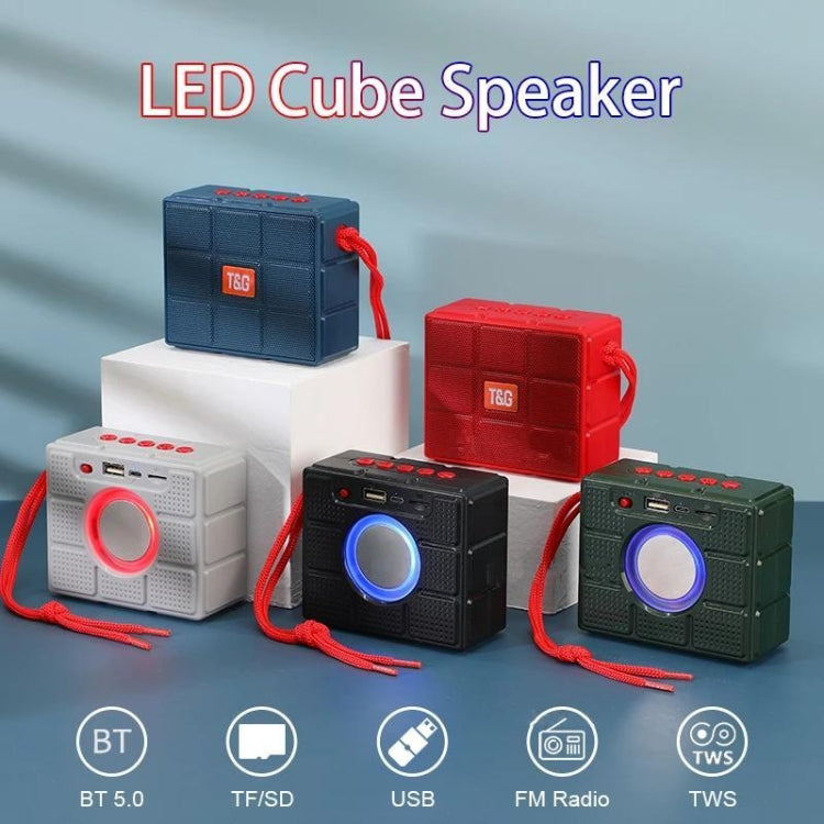 T&G TG311 LED Flashlight Portable Bluetooth Speaker, Support TF Card / FM / 3.5mm AUX / U Disk(Gray) - free shipping - PMC Jewellery - Order now!