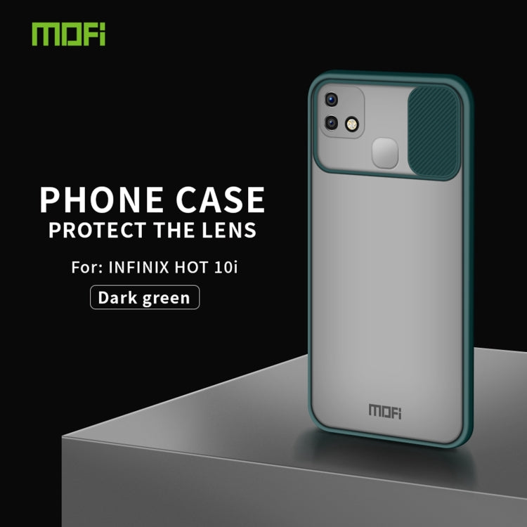 For Infinix HOT 10i MOFI Xing Dun Series Translucent Frosted PC + TPU Privacy Anti-glare Shockproof All-inclusive Protective Case(Green) - free shipping - PMC TechLife - Order now!