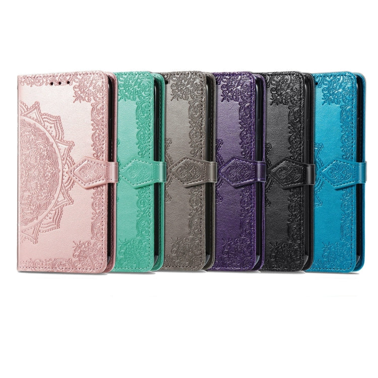 For Ulefone Note 11 Plus Mandala Flower Embossed Horizontal Flip Leather Case with Bracket / Card Slot / Wallet / Lanyard(Purple) - Ulefone Cases by PMC Jewellery | Online Shopping South Africa | PMC Jewellery | Buy Now Pay Later Mobicred
