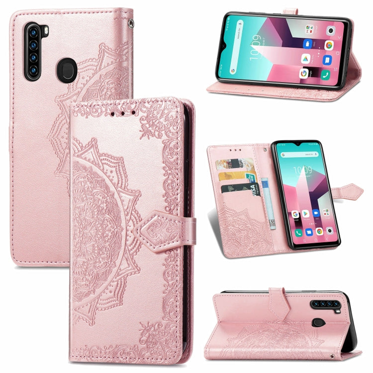 For Blackview A80 Pro Mandala Flower Embossed Horizontal Flip Leather Case with Holder & Three Card Slots & Wallet & Lanyard(Rose Gold) - More Brand by PMC TechLife | Online Shopping South Africa | PMC TechLife | Buy Now Pay Later Mobicred