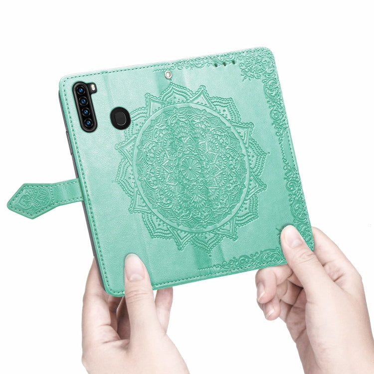 For Blackview A80 Pro Mandala Flower Embossed Horizontal Flip Leather Case with Holder & Three Card Slots & Wallet & Lanyard(Green) - More Brand by PMC TechLife | Online Shopping South Africa | PMC TechLife | Buy Now Pay Later Mobicred