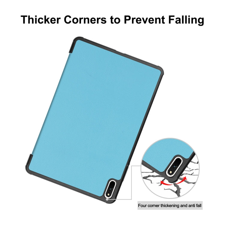 For Huawei MatePad 11 2021 ENKAY Custer Texture Horizontal Flip PU+PC Leather Case with Three-folding Holder & Sleep / Wake-up Function(Black) - free shipping - PMC TechLife - Order now!