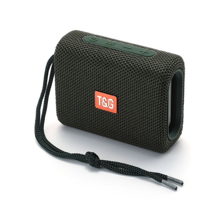 T&G TG313 Portable Outdoor Waterproof Bluetooth Speaker Subwoofer Support TF Card FM Radio AUX(Green) - free shipping - PMC Jewellery - Order now!