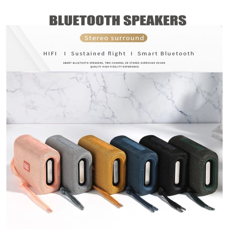T&G TG313 Portable Outdoor Waterproof Bluetooth Speaker Subwoofer Support TF Card FM Radio AUX(Green) - free shipping - PMC Jewellery - Order now!