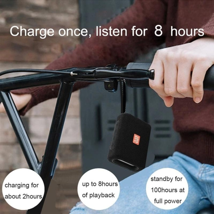 T&G TG313 Portable Outdoor Waterproof Bluetooth Speaker Subwoofer Support TF Card FM Radio AUX(Green) - free shipping - PMC Jewellery - Order now!