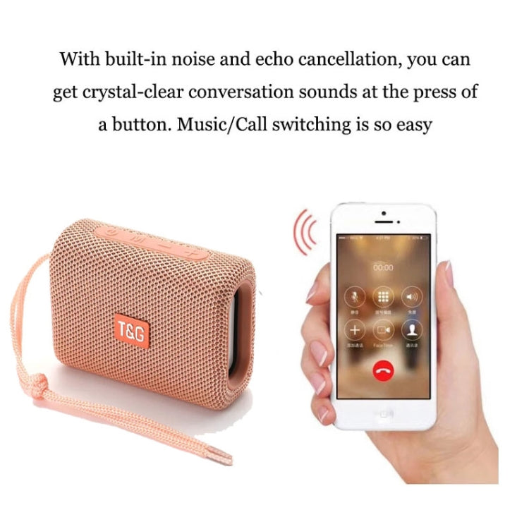 T&G TG313 Portable Outdoor Waterproof Bluetooth Speaker Subwoofer Support TF Card FM Radio AUX(Green) - free shipping - PMC Jewellery - Order now!
