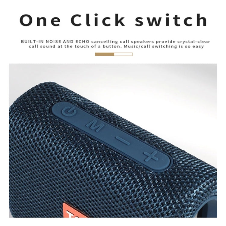 T&G TG313 Portable Outdoor Waterproof Bluetooth Speaker Subwoofer Support TF Card FM Radio AUX(Blue) - Desktop Speaker by T&G | Online Shopping South Africa | PMC Jewellery | Buy Now Pay Later Mobicred