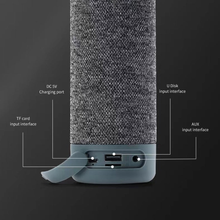 T&G TG619 Portable Bluetooth Wireless Speaker Waterproof Outdoor Bass Subwoofer Support AUX TF USB(Gray) - free shipping - PMC Jewellery - Order now!