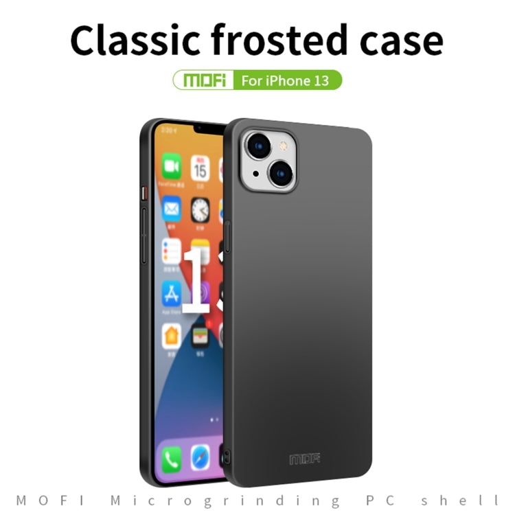 For iPhone 13 MOFI Frosted PC Ultra-thin Hard Case(Blue) - iPhone 13 Cases by MOFI | Online Shopping South Africa | PMC TechLife | Buy Now Pay Later Mobicred