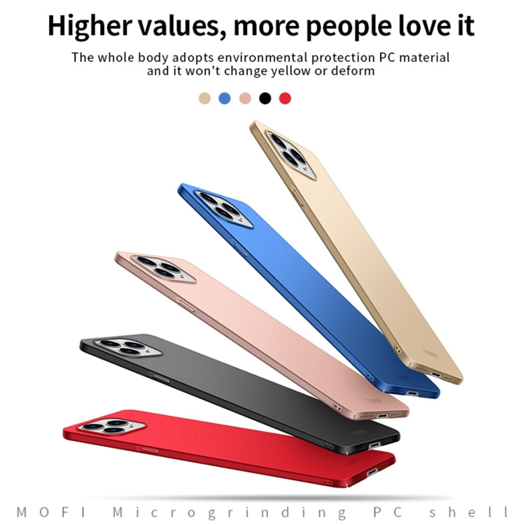 For iPhone 13 Pro Max  MOFI Frosted PC Ultra-thin Hard Case(Rose Gold) - free shipping - PMC TechLife - Order now!