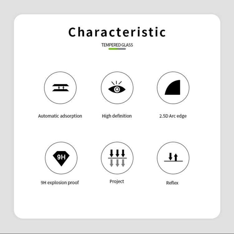 For Huawei P50 MOFI 9H 2.5D Full Screen Tempered Glass Film(Black) - Huawei Tempered Glass by MOFI | Online Shopping South Africa | PMC TechLife | Buy Now Pay Later Mobicred