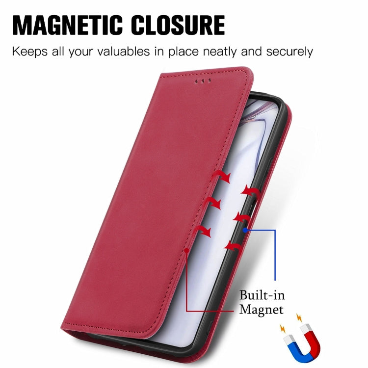 For Blackview A100 Retro Skin Feel Business Magnetic Horizontal Flip Leather Case with Holder & Card Slots & Wallet & Photo Frame(Red) - More Brand by PMC TechLife | Online Shopping South Africa | PMC TechLife | Buy Now Pay Later Mobicred
