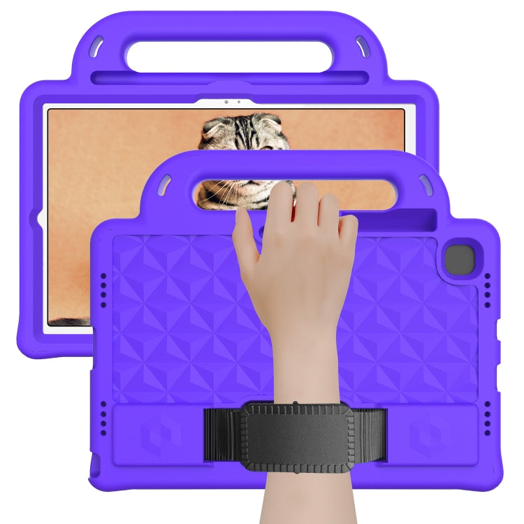 For Lenovo Tab M10 Plus TB-X606 10.3 Diamond Series EVA Anti-Fall Shockproof Sleeve Protective Shell Case with Holder & Strap(Purple) - Lenovo by PMC TechLife | Online Shopping South Africa | PMC TechLife | Buy Now Pay Later Mobicred