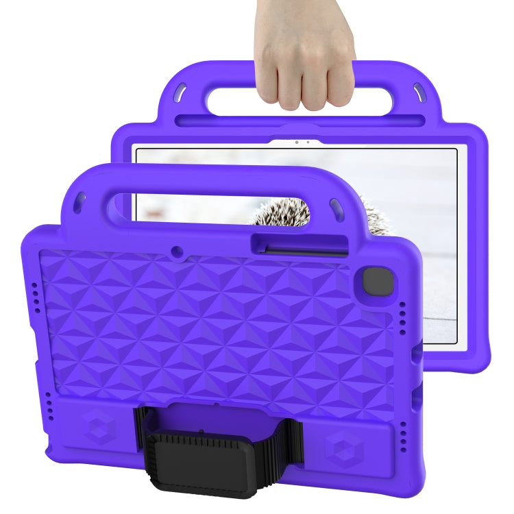 For Lenovo Tab M10 Plus TB-X606 10.3 Diamond Series EVA Anti-Fall Shockproof Sleeve Protective Shell Case with Holder & Strap(Purple) - Lenovo by PMC TechLife | Online Shopping South Africa | PMC TechLife | Buy Now Pay Later Mobicred