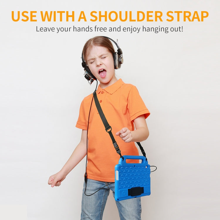 For Lenovo Tab M10 Plus TB-X606 10.3 Diamond Series EVA Anti-Fall Shockproof Sleeve Protective Shell Case with Holder & Strap(Purple) - Lenovo by PMC TechLife | Online Shopping South Africa | PMC TechLife | Buy Now Pay Later Mobicred