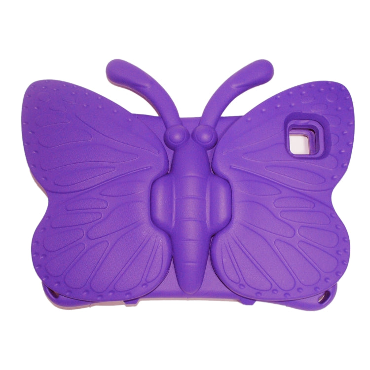 For Lenovo Tab M10 Plus TB-X606F/X 10.1 Butterfly Bracket Style EVA Children Falling Proof Cover Protective Case(Purple) - Lenovo by PMC TechLife | Online Shopping South Africa | PMC TechLife | Buy Now Pay Later Mobicred