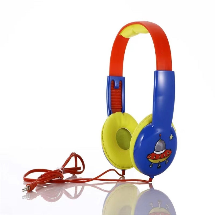 KID101 Portable Cute Children Learning Wired Headphone(Blue Red) - Multimedia Headset by PMC TechLife | Online Shopping South Africa | PMC TechLife | Buy Now Pay Later Mobicred