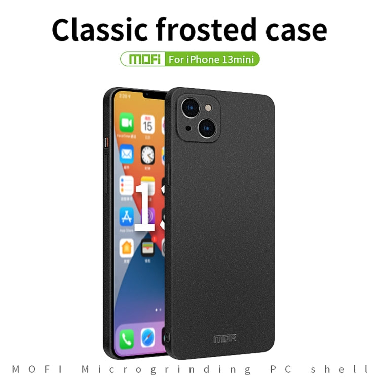 For iPhone 13 mini MOFI Fandun Series Frosted PC Ultra-thin All-inclusive Protective Case (Black) - free shipping - PMC TechLife - Order now!