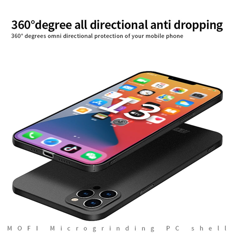 For iPhone 13 Pro MOFI Fandun Series Frosted PC Ultra-thin All-inclusive Protective Case (Black) - free shipping - PMC TechLife - Order now!