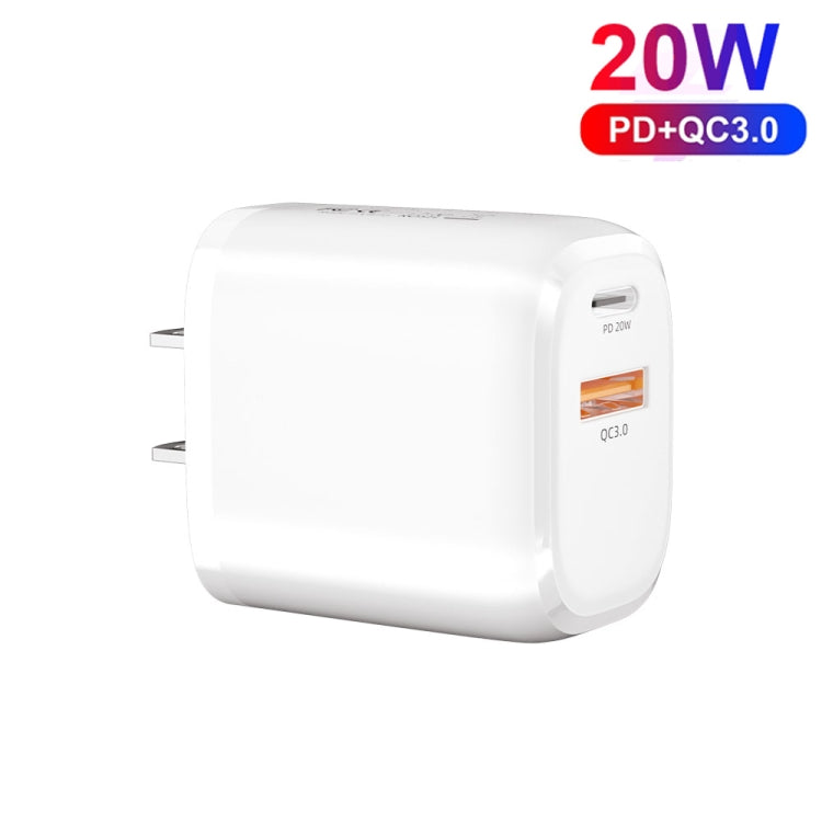 CS-20W Mini Portable PD3.0 + QC3.0 Dual Ports Fast Charger(US Plug) - free shipping - PMC Jewellery - Order now!