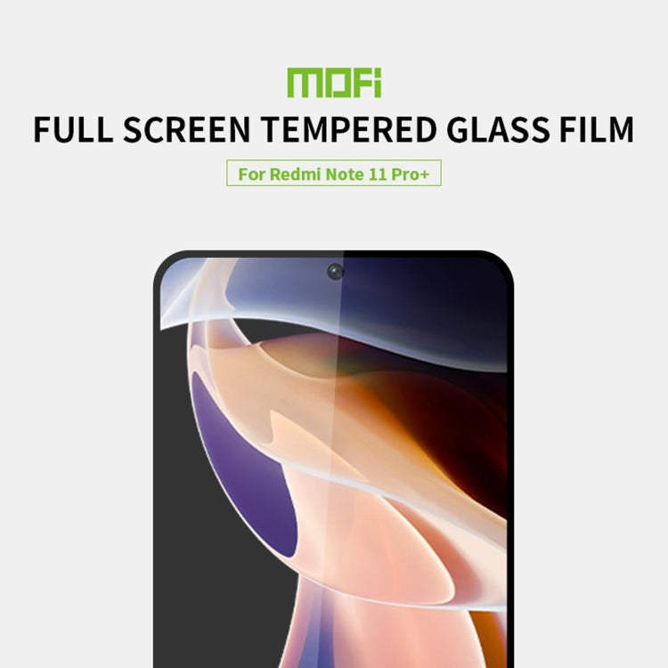 For Xiaomi Redmi Note 11 Pro MOFI 9H 2.5D Full Screen Tempered Glass Film(Black) -  by MOFI | Online Shopping South Africa | PMC TechLife