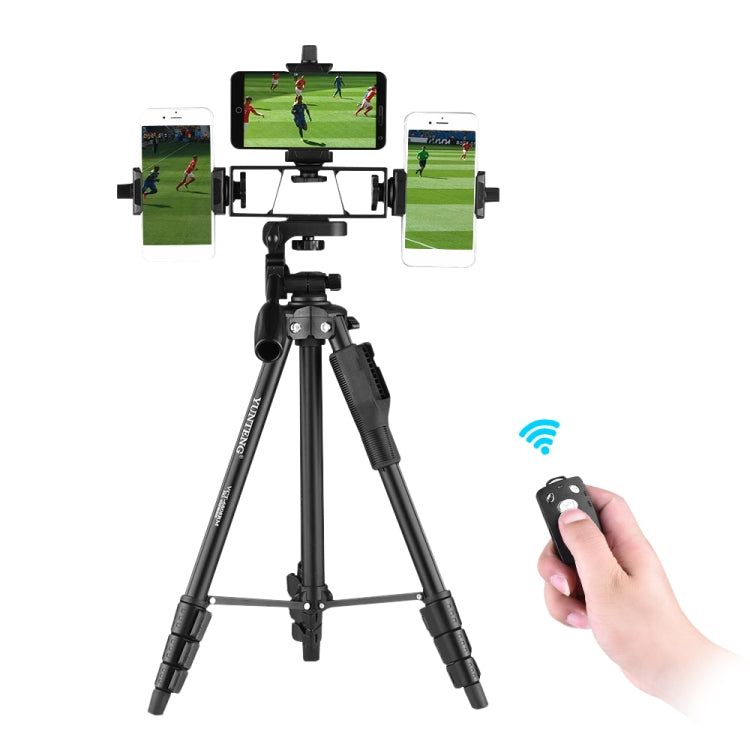 YUNTENG VCT-6808 Multi-Phone Bracket Tripod Mount with Ball Head and Remote Control - free shipping - PMC TechLife - Order now!