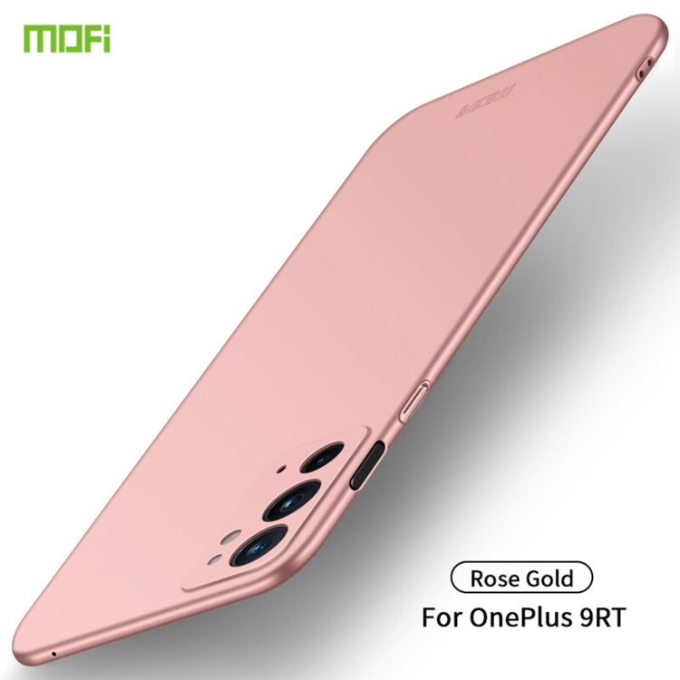 For OnePlus 9RT 5G MOFI Frosted PC Ultra-thin Hard Phone Case(Rose Gold) - OnePlus Cases by MOFI | Online Shopping South Africa | PMC TechLife | Buy Now Pay Later Mobicred