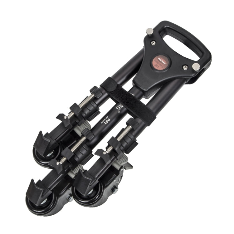 YUNTENG 901 Aluminium Alloy Camera Tripod Foot Wheel Pulley Base, Load 30KG - free shipping - PMC TechLife - Order now!