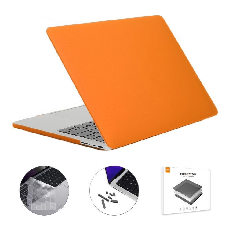 ENKAY Hat-Prince 3 in 1 Matte Laptop Protective Case + TPU Keyboard Film + Anti-dust Plugs Set for MacBook Pro 16.2 inch A2485 2021/A2880 2023, Version:US Version(Orange) - free shipping - PMC Jewellery - Order now!