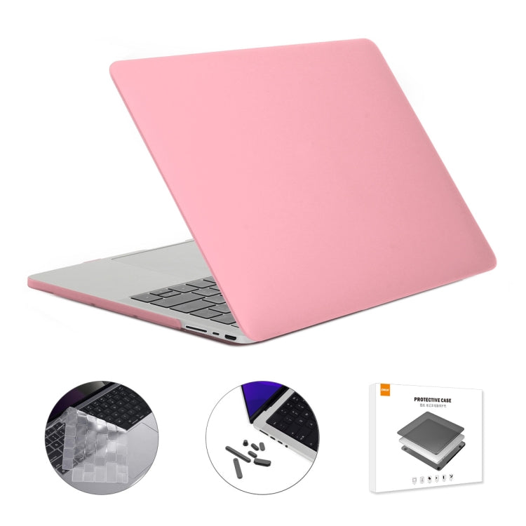 ENKAY Hat-Prince 3 in 1 Matte Laptop Protective Case + TPU Keyboard Film + Anti-dust Plugs Set for MacBook Pro 16.2 inch A2485 2021/A2880 2023, Version:US Version(Pink) - free shipping - PMC Jewellery - Order now!