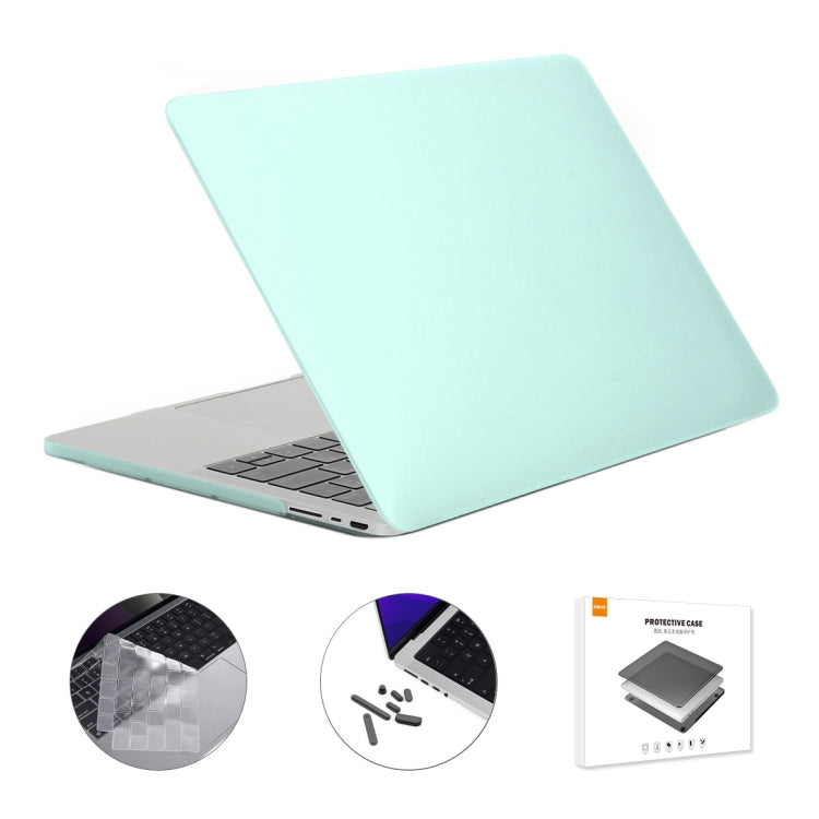ENKAY Hat-Prince 3 in 1 Matte Laptop Protective Case + TPU Keyboard Film + Anti-dust Plugs Set for MacBook Pro 16.2 inch A2485 2021/A2880 2023, Version:EU Version(Light Green) - free shipping - PMC Jewellery - Order now!