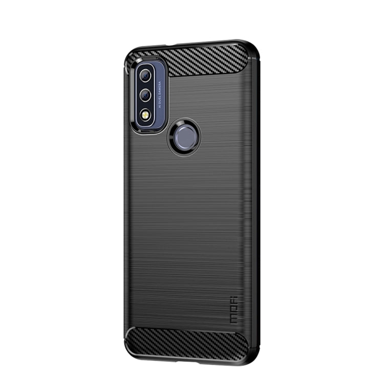 For Motorola Moto G Pure 2021 MOFI Gentleness Series Brushed Texture Carbon Fiber Soft TPU Case(Black) - Motorola Cases by MOFI | Online Shopping South Africa | PMC TechLife | Buy Now Pay Later Mobicred