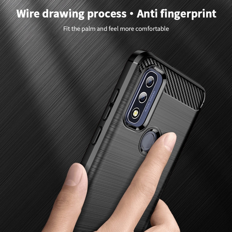 For Motorola Moto G Pure 2021 MOFI Gentleness Series Brushed Texture Carbon Fiber Soft TPU Case(Black) - Motorola Cases by MOFI | Online Shopping South Africa | PMC TechLife | Buy Now Pay Later Mobicred