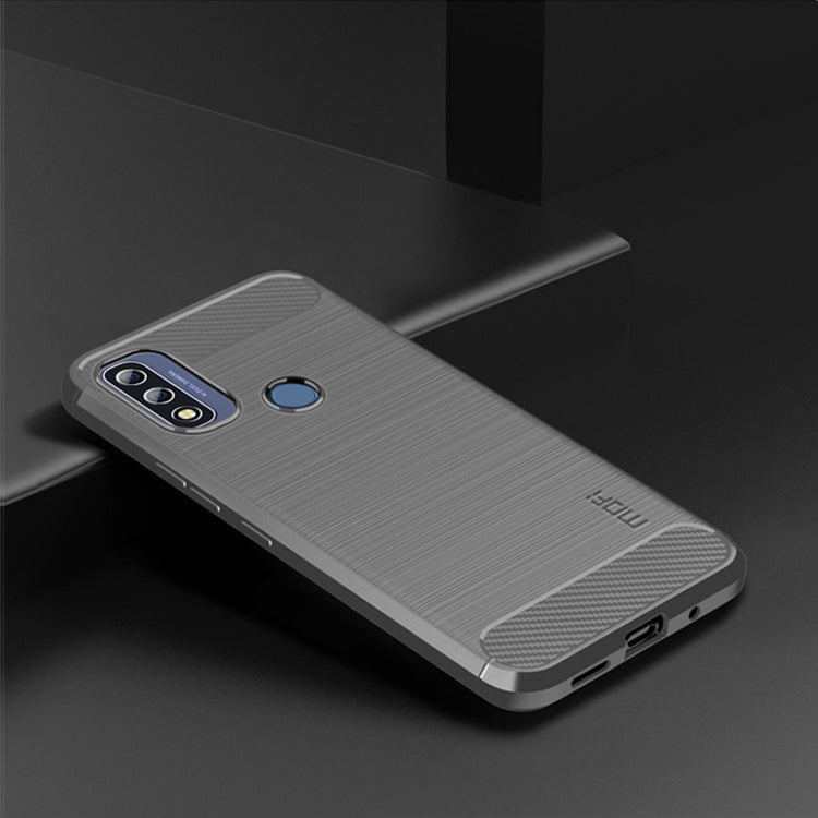 For Motorola Moto G Pure 2021 MOFI Gentleness Series Brushed Texture Carbon Fiber Soft TPU Case(Gray) - Motorola Cases by MOFI | Online Shopping South Africa | PMC TechLife | Buy Now Pay Later Mobicred