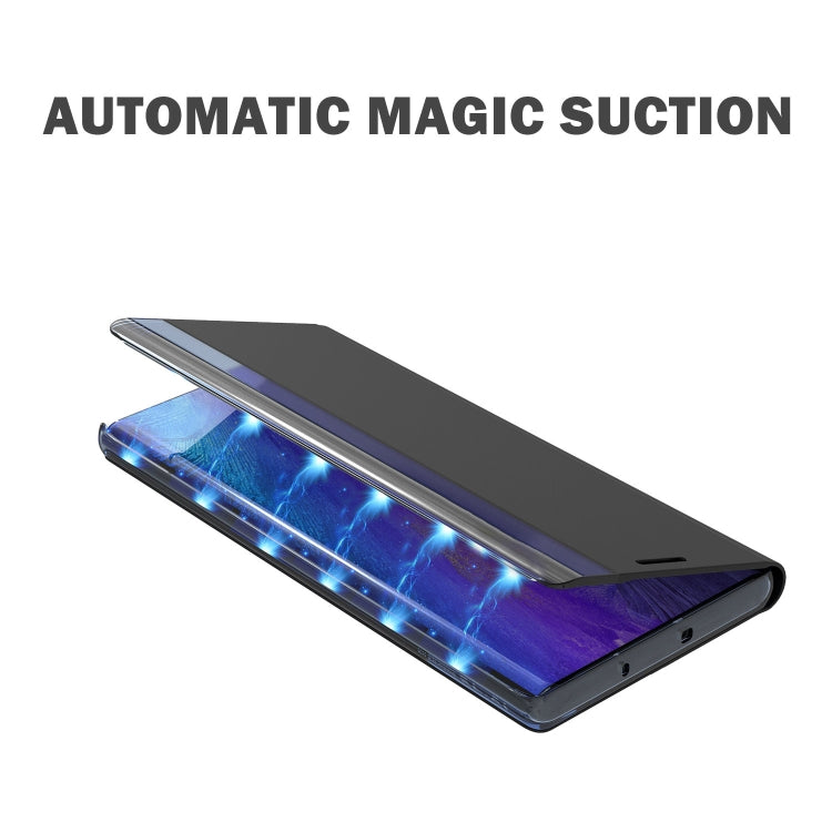 For Samsung Galaxy S22 Ultra 5G Plain Texture Cloth Attraction Flip Holder Leather Phone Case(Dark Blue) - Galaxy S22 Ultra 5G Cases by PMC TechLife | Online Shopping South Africa | PMC TechLife