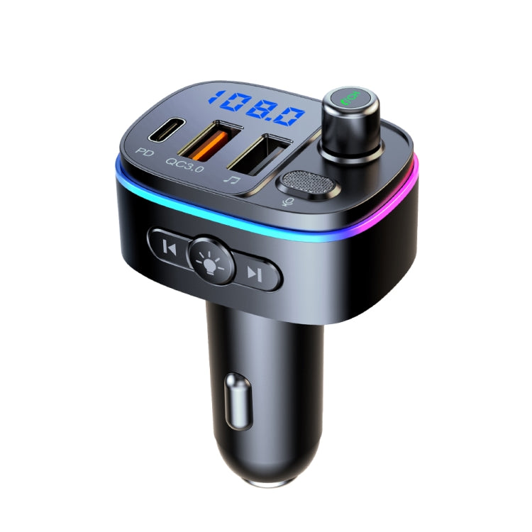 T65 Car Bluetooth FM Transmitter Dual USB Type-C QC3.0 Charger - free shipping - PMC TechLife - Order now!