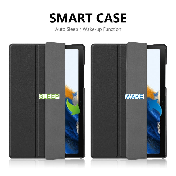 For Samsung Galaxy Tab A8 10.5 2021 ENKAY Custer Texture Leather Smart Tablet Case(Black) - free shipping - PMc TechLife - Order now!
