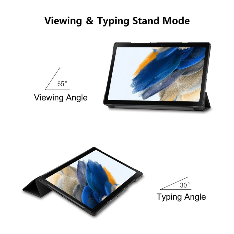 For Samsung Galaxy Tab A8 10.5 2021 ENKAY Custer Texture Leather Smart Tablet Case(Black) - free shipping - PMc TechLife - Order now!