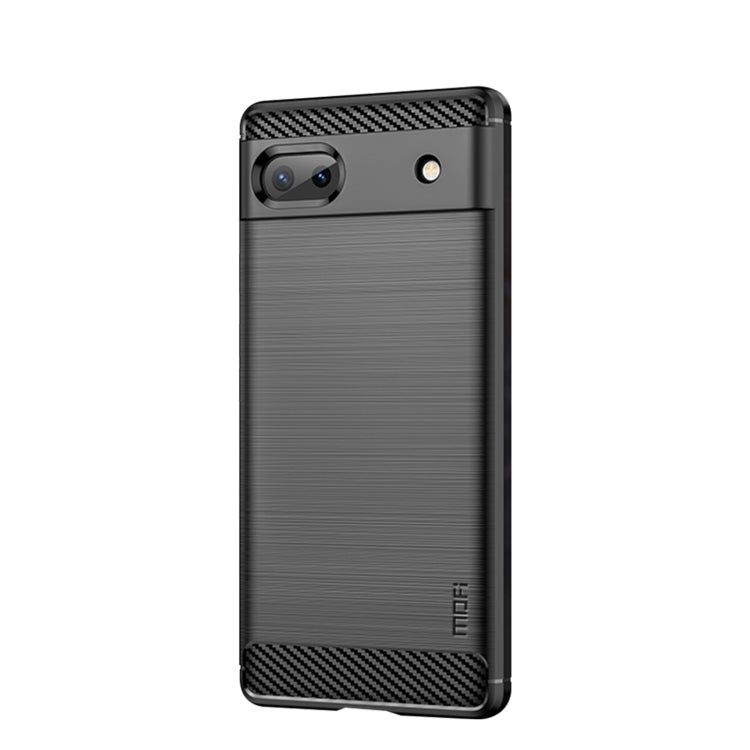 For Google Pixel 6A MOFI Gentleness Brushed Carbon Fiber Soft TPU Case(Black) - Google Cases by MOFI | Online Shopping South Africa | PMC TechLife | Buy Now Pay Later Mobicred