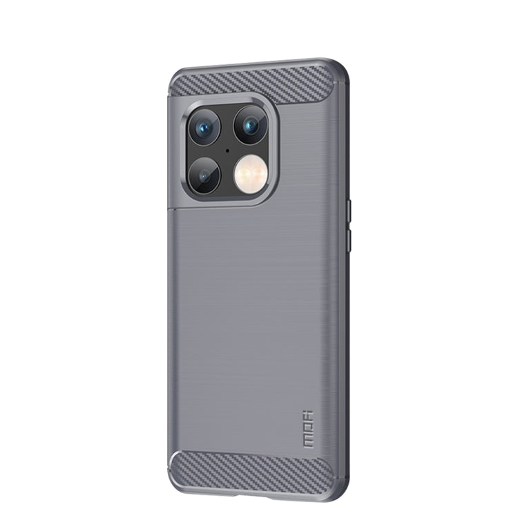 For OnePlus 10 Pro 5G MOFI Gentleness Brushed Carbon Fiber Soft TPU Case(Grey) - OnePlus Cases by MOFI | Online Shopping South Africa | PMC TechLife | Buy Now Pay Later Mobicred
