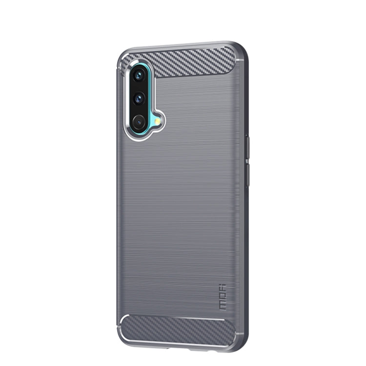 For OnePlus Nord CE 5G MOFI Gentleness Brushed Carbon Fiber Soft TPU Case(Grey) - OnePlus Cases by MOFI | Online Shopping South Africa | PMC TechLife | Buy Now Pay Later Mobicred