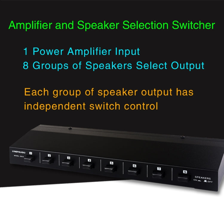 100W 1 In 8 Out Power Amplifier Box Distribute Switcher Loudspeaker -  by PMC TechLife | Online Shopping South Africa | PMC TechLife | Buy Now Pay Later Mobicred