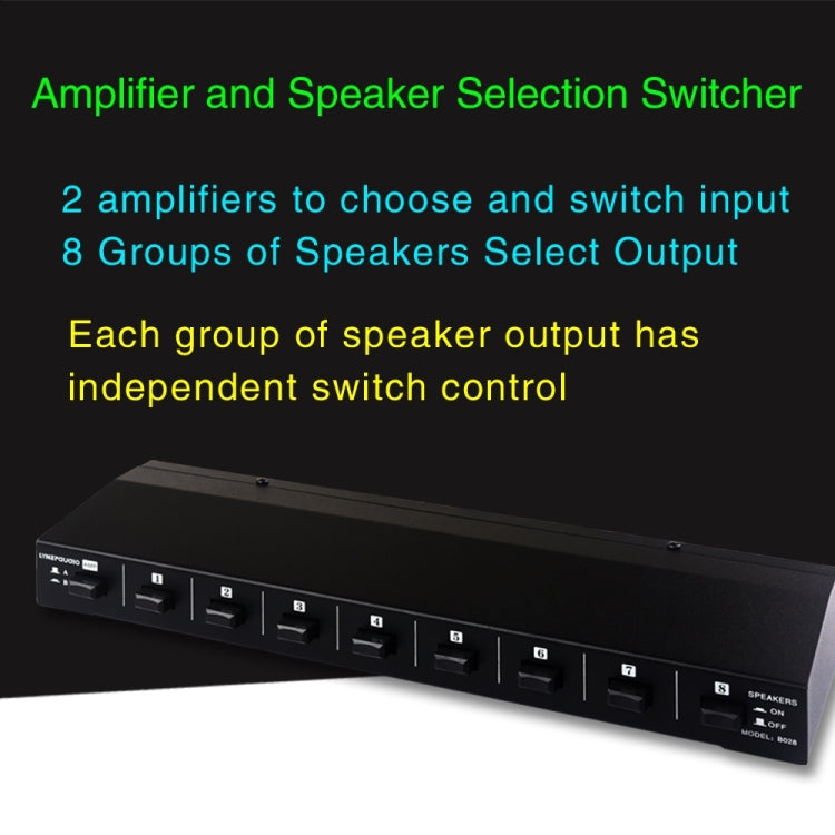 100W 2 In 8 Out Power Amplifier Loudspeaker Box Switcher -  by PMC TechLife | Online Shopping South Africa | PMC TechLife | Buy Now Pay Later Mobicred