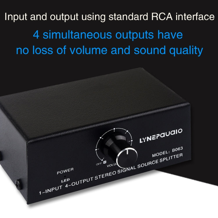 1 In 4 Out Audio Frequency Signal Distribute Device Non Consumption Output RCA Interface -  by PMC TechLife | Online Shopping South Africa | PMC TechLife | Buy Now Pay Later Mobicred