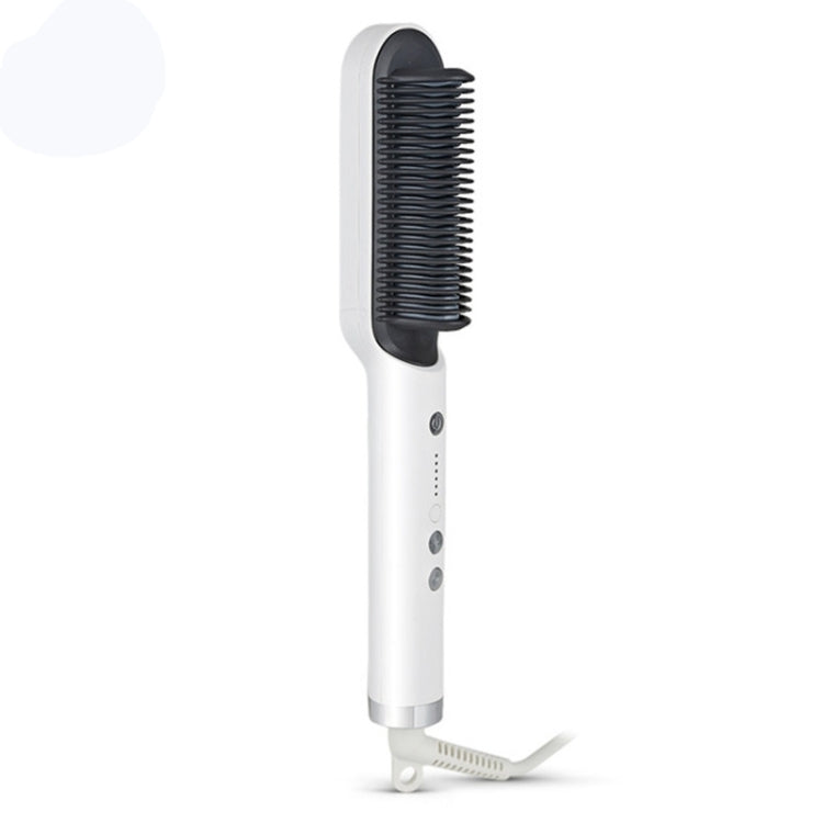 K-SKIN KD380 Hair Straightener Electric Straight Hair Curler Comb Brush PTC Heating Ceramic Straight Hair Brush, EU Plug(White) - free shipping - PMC TechLife - Order now!