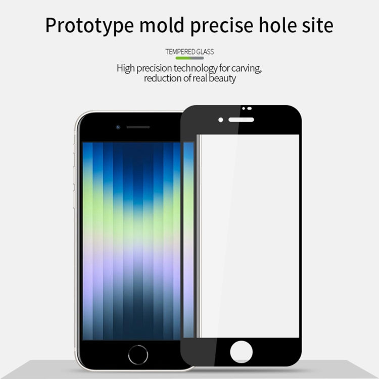 MOFI 9H 2.5D Full Screen Tempered Glass Film For iPhone SE 2022(Black) - Front Protector by MOFI | Online Shopping South Africa | PMC TechLife | Buy Now Pay Later Mobicred