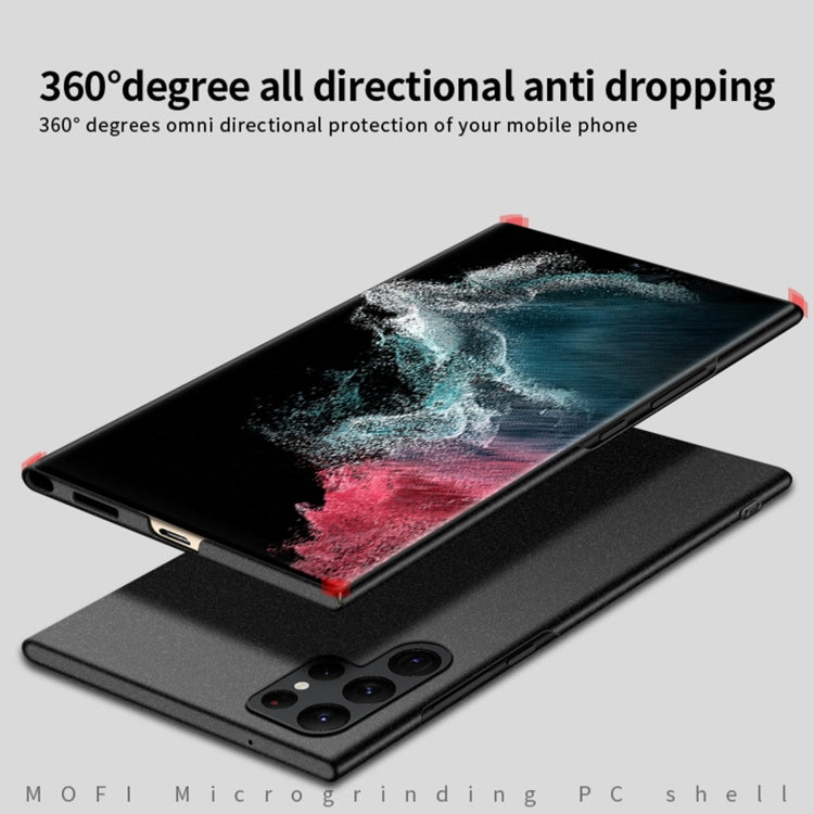 For Samsung Galaxy S22 Ultra 5G MOFI Fandun Series Frosted Ultra-thin PC Hard Phone Case(Black) - free shipping - PMC TechLife - Order now!