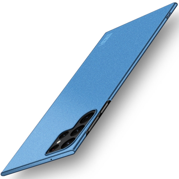 For Samsung Galaxy S22 Ultra 5G MOFI Fandun Series Frosted Ultra-thin PC Hard Phone Case(Blue) - Galaxy S22 Ultra 5G Cases by MOFI | Online Shopping South Africa | PMC TechLife | Buy Now Pay Later Mobicred